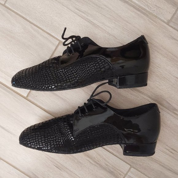 Dancer by Very Fine NWOB Mens Black Oxford.  Size 9.5 - Picture 3 of 5